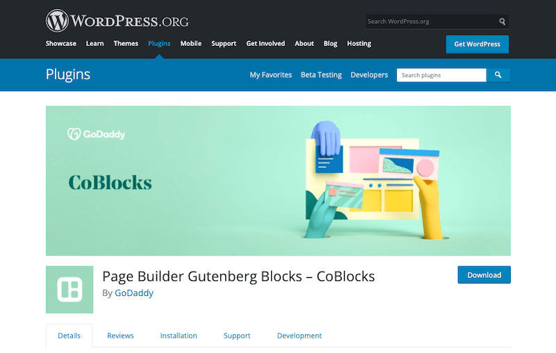CoBlocks Gutenberg Page Builder