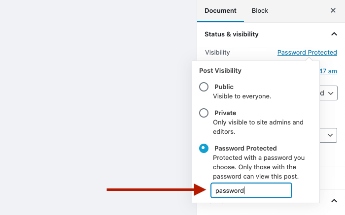 Password-Protect-a-Blog-Post