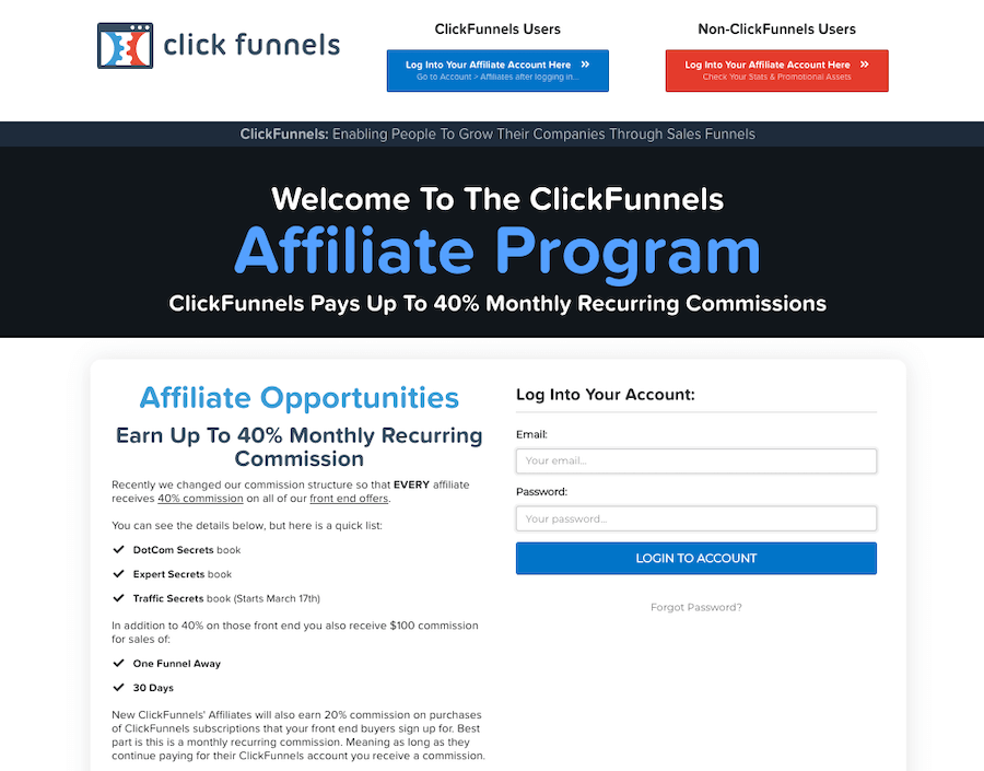 ClickFunnels Affiliate Program