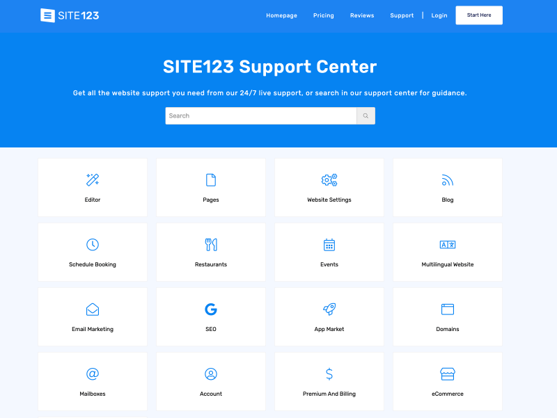 Site123 Support