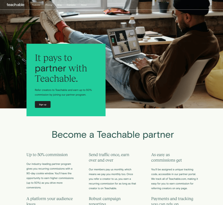 Teachable Affiliate Program