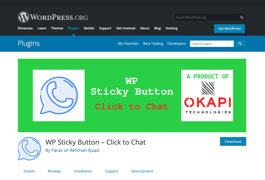 WP Sticky Button