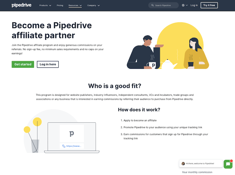 Pipedrive affiliate