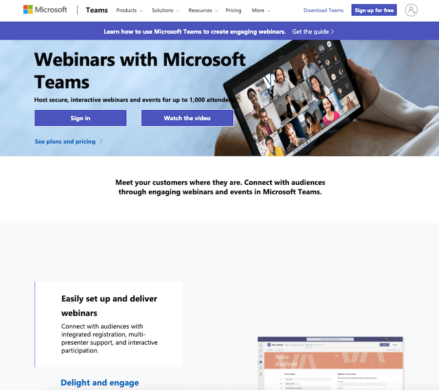 Microsoft Teams Webinar