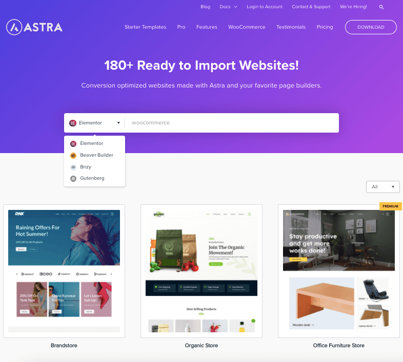 Astra Theme for eCommerce